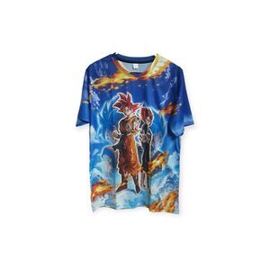 Dragon Ball Z Anime Manga Goku and Vegeta Full Print Shirt 2XL